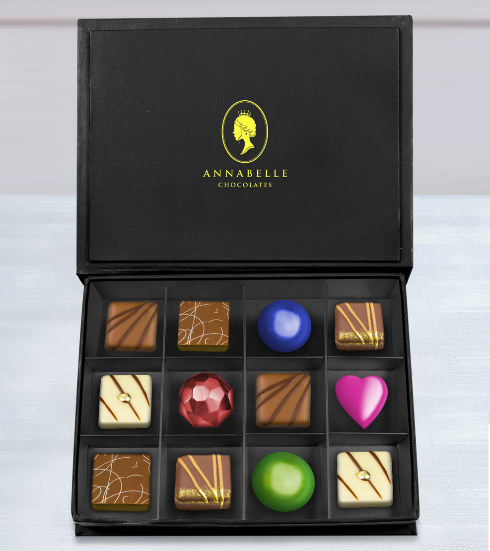 Dark Temptation Chocolate Box by Annabelle Chocolates