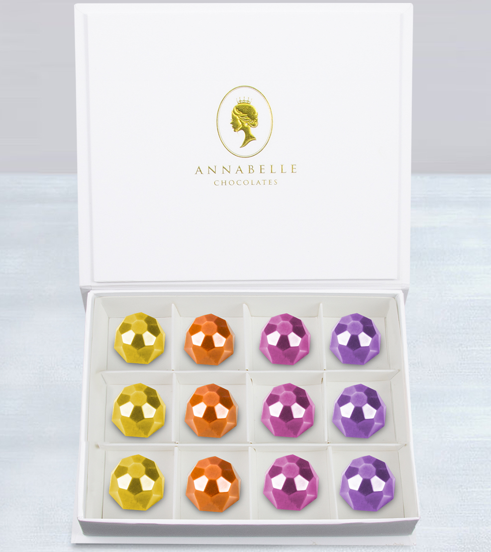 Bedazzle Gemstones Chocolate Box by Annabelle Chocolates