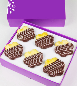 Swizzled  Chocolate Covered Pineapple Daisies