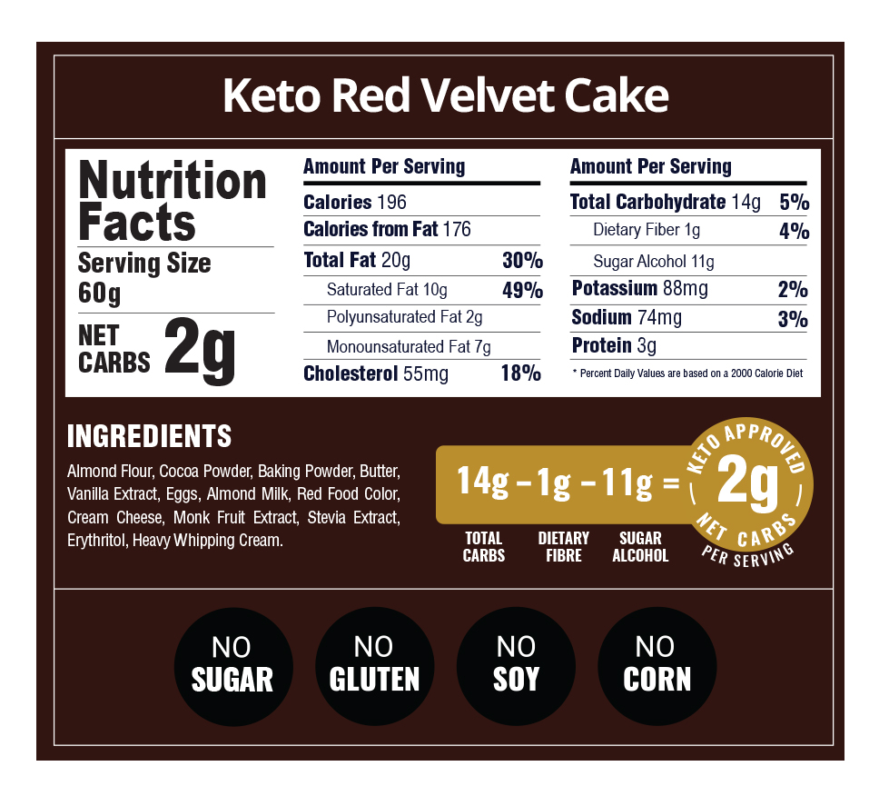 Keto Red Velvet Cake By Broadway Bakery. Gluten Free, Sugar Free, Low Carb Dessert...