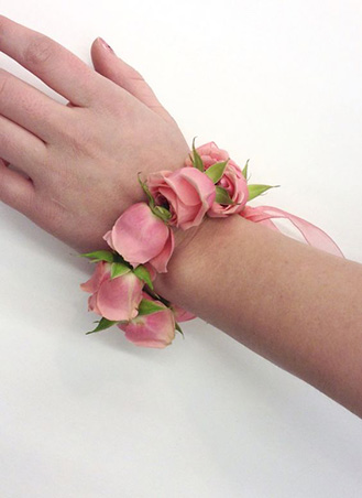 Pink Rose Corsage