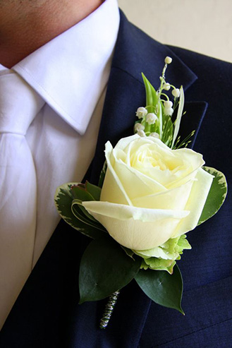 Navy Tux Boutonniere