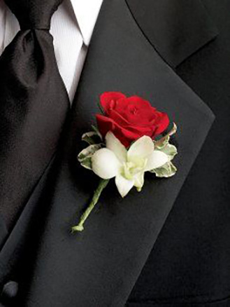 Red Carpet Boutonniere