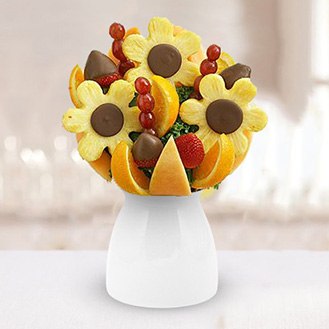 Sunflower Design Fruit Bouquet