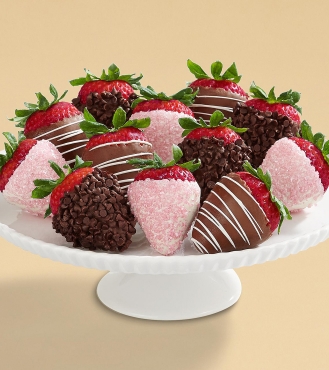 'Berry' Happy Anniversary - Dozen Dipped Strawberries
