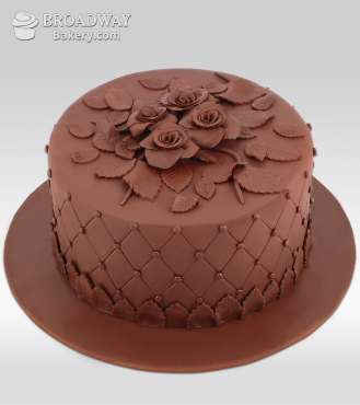 Rose Art Chocolate Cake