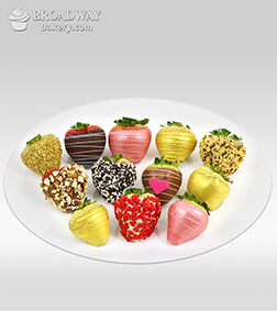 Hearts Gone Nuts - Dozen Dipped Strawberries