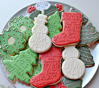 Christmas Greetings Cookies