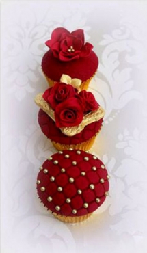 Royal Red Dozen Cupcakes