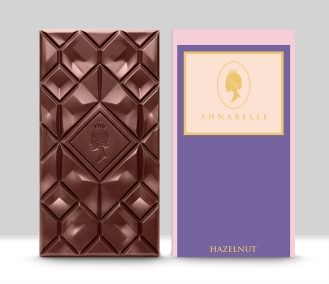 Large Hazelnut Chocolate Bar By Annabelle