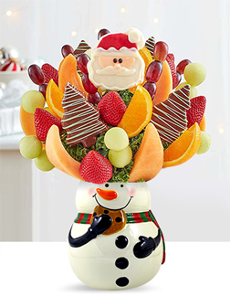 Sweetest Snowman Fruit Bouquet
