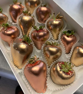 Golden Radiance Dipped Strawberries