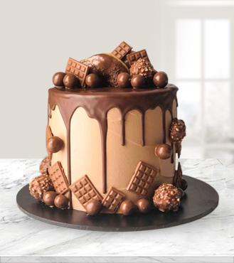 Chocolate Bar Drip Cake