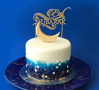 Starry Night Eid Cake