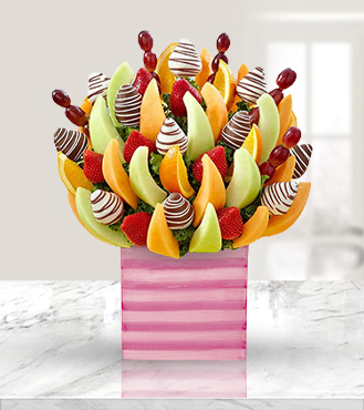 Blushing Pink Fruit Bouquet