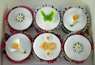 Flower Fields Dozen Cupcakes