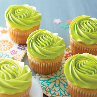 Glam Green Cupcakes