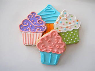 Retro Cupcake Cookies