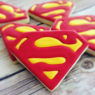 Superman Emblem Cookies