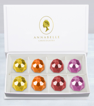 Priceless Pleasures Gemstone Chocolates by Annabelle Chocolates