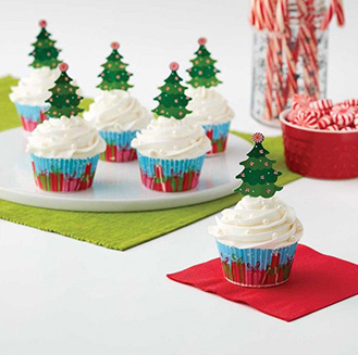 Frosted Forest Cupcakes