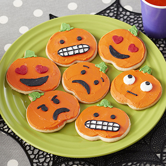 Pumpkin Emoji Cookies