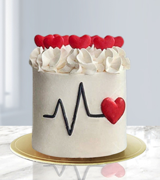 Beating Heart Mono Cake