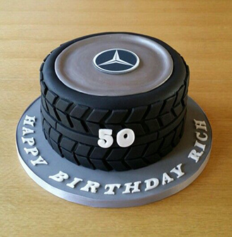 Mercedes Tire Stack cake