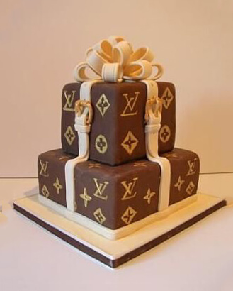 Louis Vuitton Stacked Box Cake