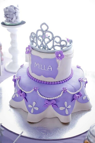 Purple Princess In Training Birthday Cake Broadwaybakery Com 40207