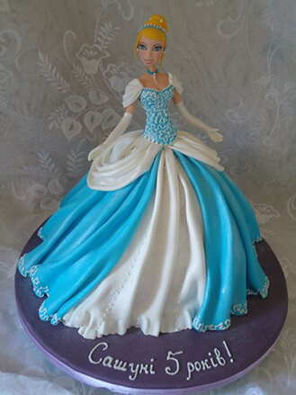 Cinderella doll cake  Hayley Cakes and Cookies Hayley Cakes and Cookies