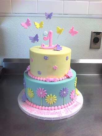 Pastel Pop Butterfly Cake