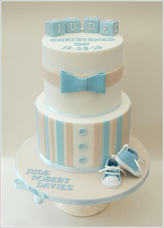 Dapper Baby Boy Cake