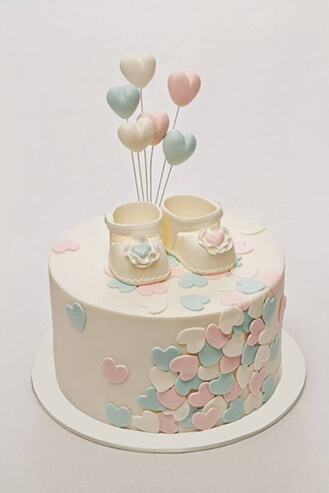 Little Booties Baby Shower Cake