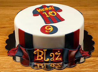 Messi Jersey Cake