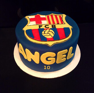 Messi FC Barcelona Cake