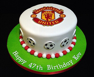 Manchester United Football Cake