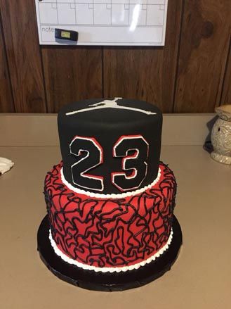 Michael Jordan Tiered Cake