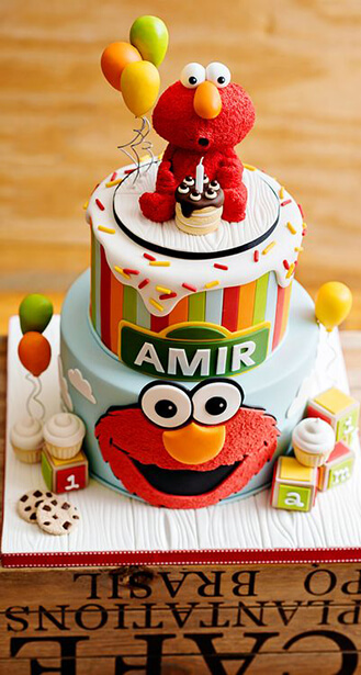 Make A Wish Elmo Cake