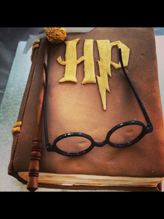 Harry Potter Book of Spells Cake