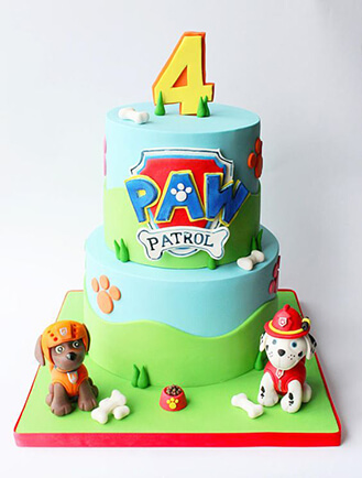 Zuma & Marshall Paw Patrol Cake, fruitbouquets.ae