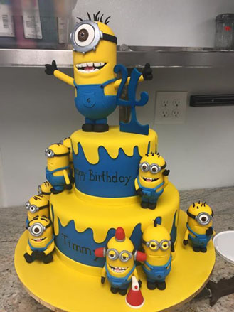 Awesome Carl & Minions Cake