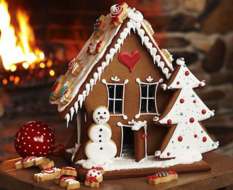Frosty the Snowman's Gingerbread House