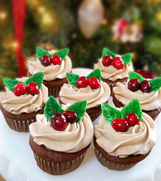 Christmas Yule Cupcakes