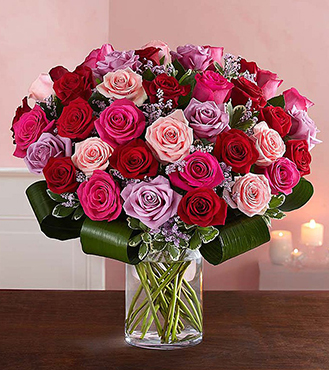 Dazzling Romance Rose Bouquet