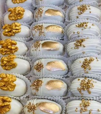Gold Accented Dates