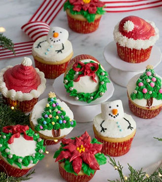 Golly Holiday Cupcakes