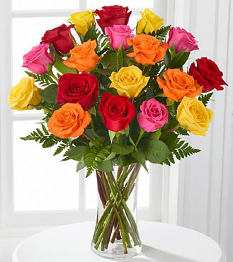 Gratitude's Glow Mixed Rose Bouquet