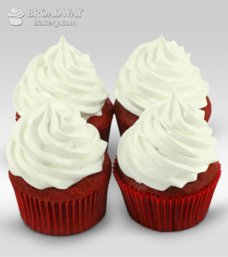 Red Velvet Addiction - 4 Cupcakes