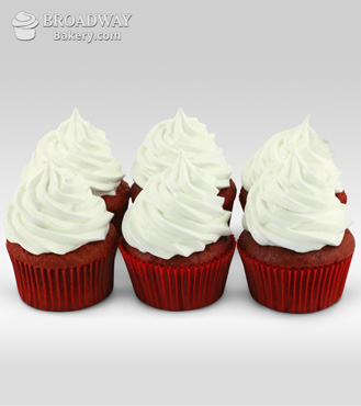 Red Velvet Addiction - 6 Cupcakes